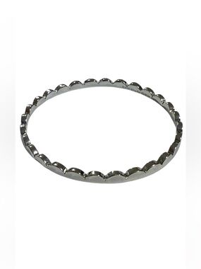 Kate Spade Silver Tone Scalloped Bangle Bracelet